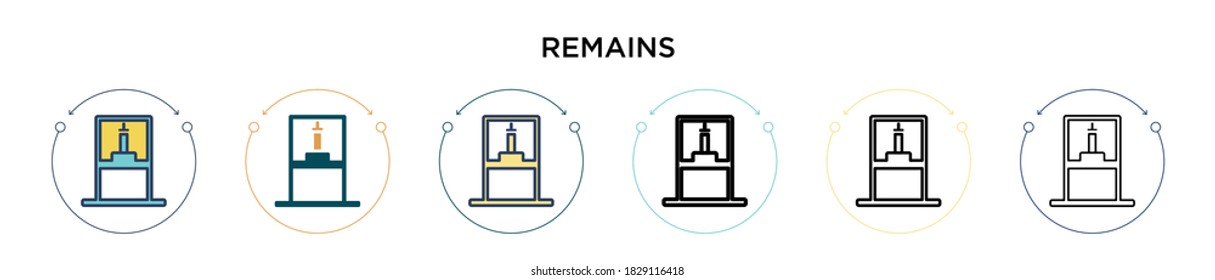 Sigue siendo un icono en el estilo relleno, delgado, contorno y trazo. Ilustración vectorial de dos restos de color y negro los diseños de iconos vectoriales pueden utilizarse para móviles, ui, web