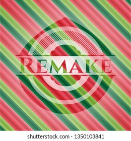 Remake christmas colors style badge.
