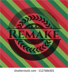 Remake christmas style badge..