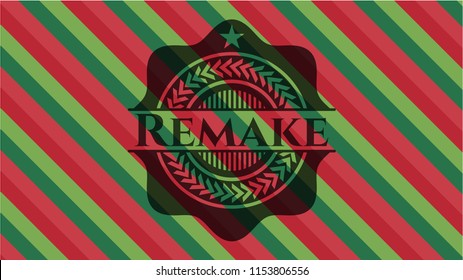Remake christmas style badge..