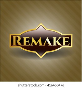 Remake gold shiny badge