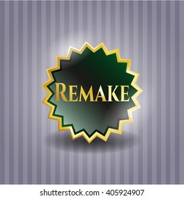 Remake golden badge or emblem