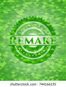 Remake green mosaic emblem