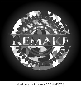 Remake on grey camo pattern
