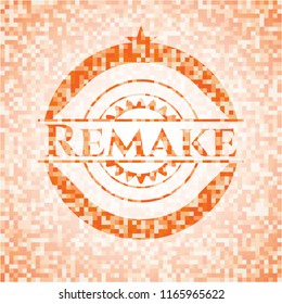 Remake orange mosaic emblem