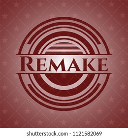 Remake red emblem. Retro