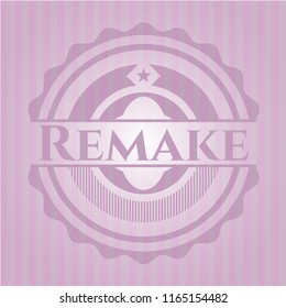 Remake retro pink emblem