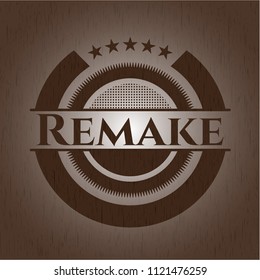 Remake retro style wood emblem