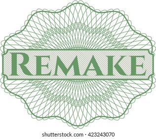 Remake rosette or money style emblem