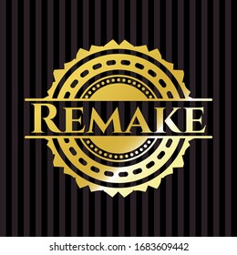 Remake shiny emblem. Vector Illustration. Detailed.