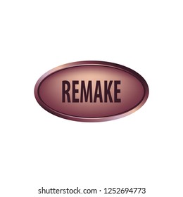 Remake vector button, web design element