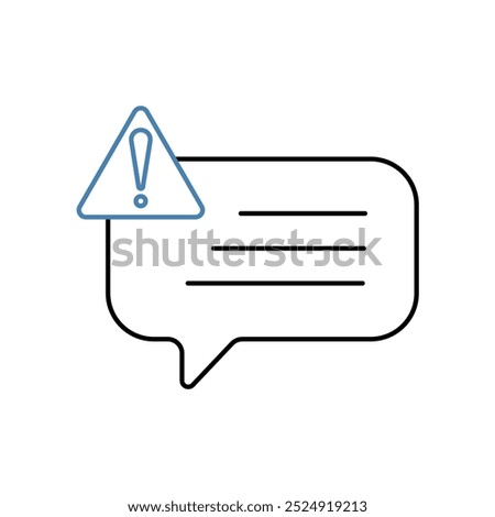 remark concept line icon. Simple element illustration. remark concept outline symbol design.