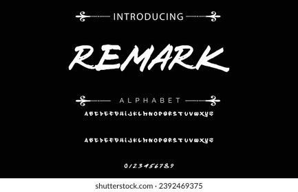 Remark Graffiti font text effect, spray and street text style