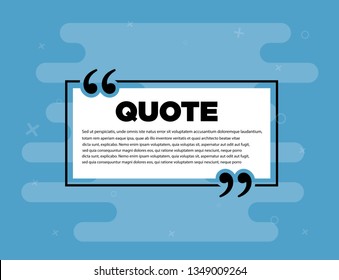 Remark quote text box poster