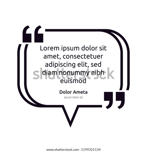 Remark Quote Text Box Poster Template Stock Vector (Royalty Free ...
