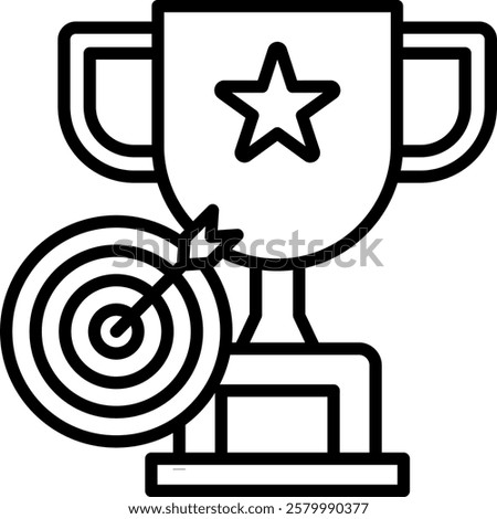Remarkable Achievement icon line vector illustration