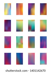 Remarkable set of backgrounds. Illustration, blur. Minimal hi-res and fresh. Fancy color.