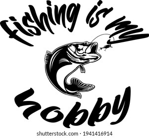 Diseño vector notable para la pesca