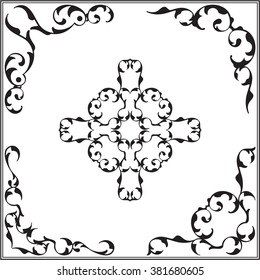Remarkable vintage corner set is on white