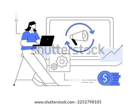 Remarketing abstract concept vector illustration. Digital marketing tool, behavioral retargeting, remarketing strategy, visitors generation methodology, targeted advertising abstract metaphor.