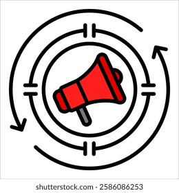 Remarketing Icon Element For Design