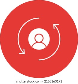 Remarketing icon vector image. Can also be used for Digital Marketing. Suitable for mobile apps, web apps and print media.