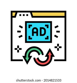remarketing strategy color icon vector. remarketing strategy sign. isolated symbol illustration