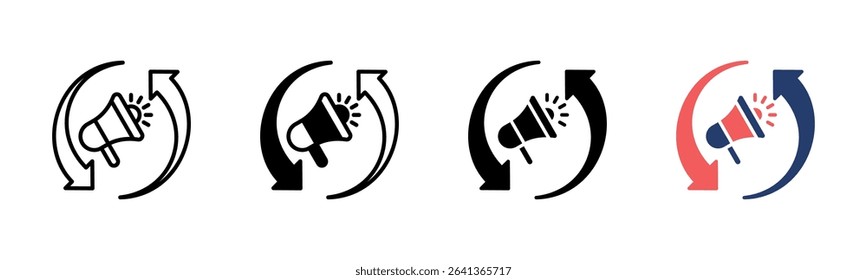 Remarketing Tool icon sheet multiple style collection