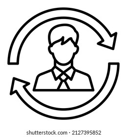 Remarketing vector icon. Can be used for printing, mobile and web applications.