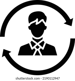 Remarketing vector icon. Can be used for printing, mobile and web applications.