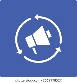 Remarketing vector icon. Can be used for printing, mobile and web applications.