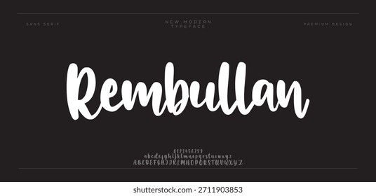 Rembullan - Script de Pincel Moderno Negrito