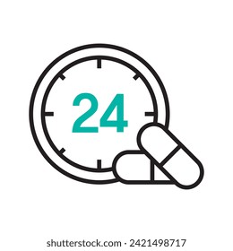 remedial effect icon. High quality design element. Editable linear style stroke. Vector icon