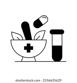 remedy icon with white background vector stock illustration