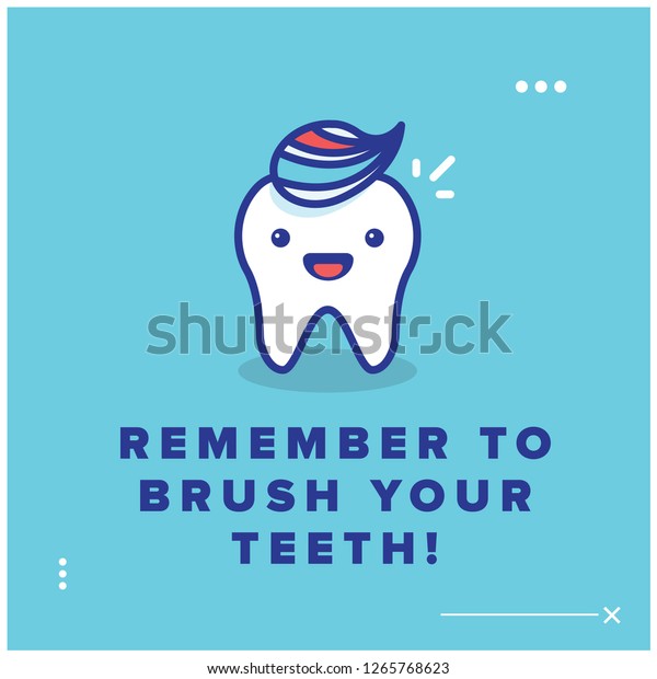 remember-brush-your-teeth-health-poster-stock-vector-royalty-free