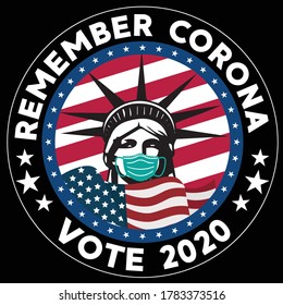 remember corona vote 2020 t shirt design