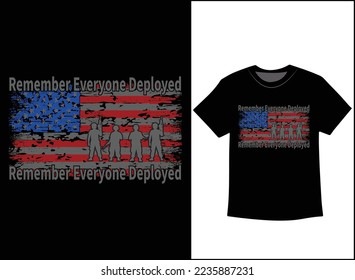 Remember Everyone Deployed T-Shirt Vector, R.E.D Friday shirt, Military Mom Shirt, Dad Shirt, Military Gift, Mom Gift From Daughter, Mom Shirt Plus Size T-Shirts