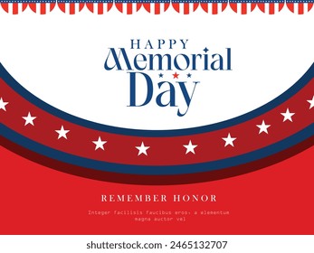  Remember and Honor Poster Usa memorial day celebration Happy Memorial Day 
