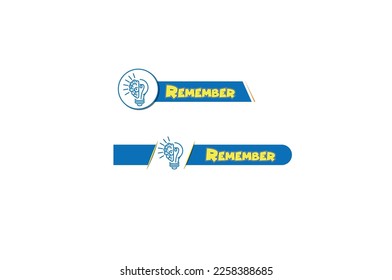 remember icons vector art ideas