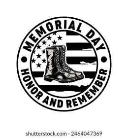 Remember and Memorial Day Honor T-Shirt Design