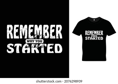 Recuerde por qué empezó el diseño de camisetas