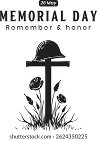 Remembering Fallen Heroes on Memorial Day Poster	