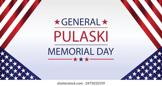 Remembering General Pulaski on Memorial Day USA Flag Design