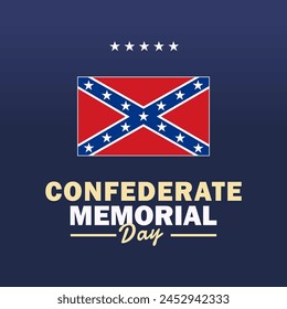 Remembering History Confederate Memorial Day Flag Design svg