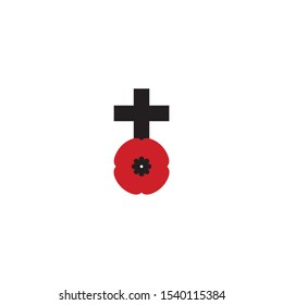Remembrance Day Canada icon,vector on a white background