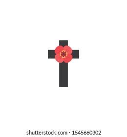 Remembrance Day Canada vector,icon on a white background