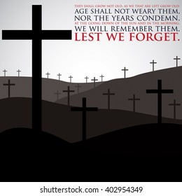 Remembrance Day card in vector format.