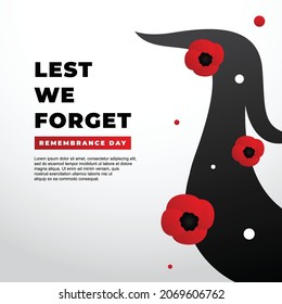 Remembrance Day Design Background For Greeting Moment