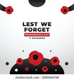 Remembrance Day Design Background For Greeting Moment
