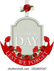 Remembrance Day Logo Design illustration